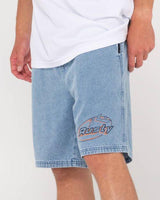 Manila Folder Denim Elastic Short - Beachin Surf