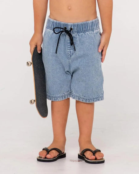 Manila Folder Denim Elastic Short Runts - Beachin Surf