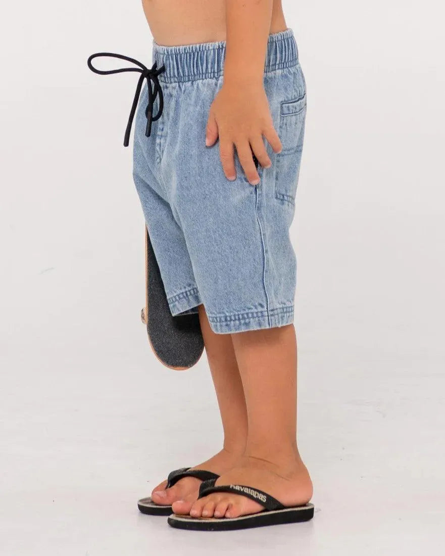 Manila Folder Denim Elastic Short Runts - Beachin Surf