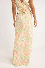 Marloe Bias Midi Skirt - Beachin Surf
