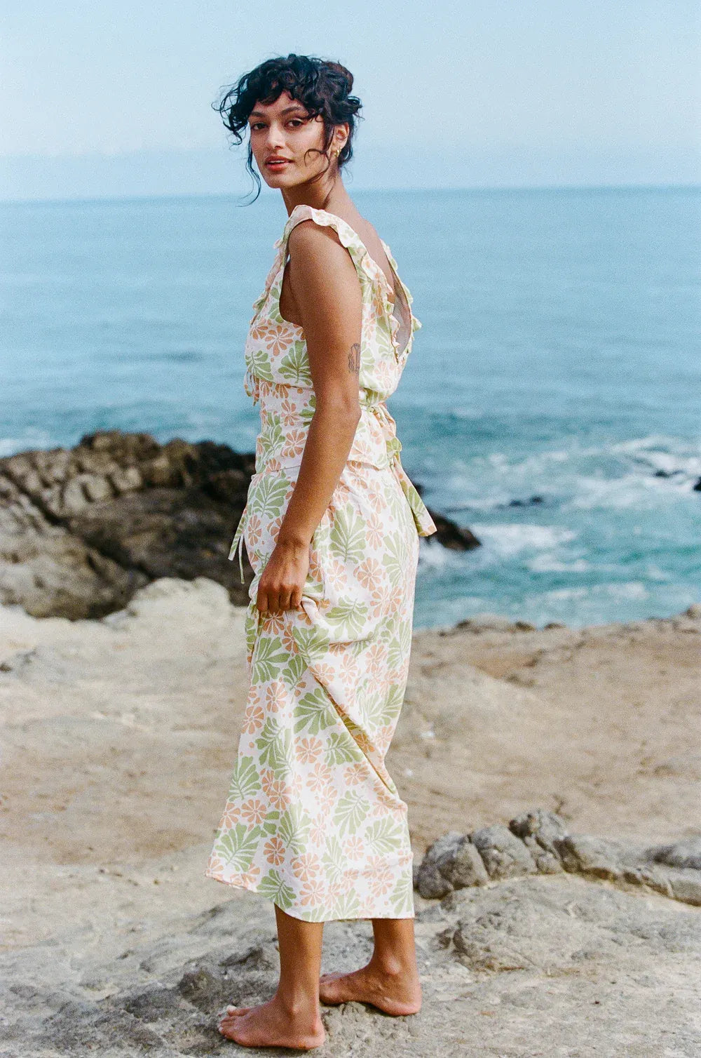 Marloe Bias Midi Skirt - Beachin Surf