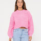 Marlow Cropped Chunky Knit - Beachin Surf