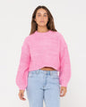 Marlow Cropped Chunky Knit - Beachin Surf