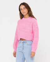 Marlow Cropped Chunky Knit - Beachin Surf