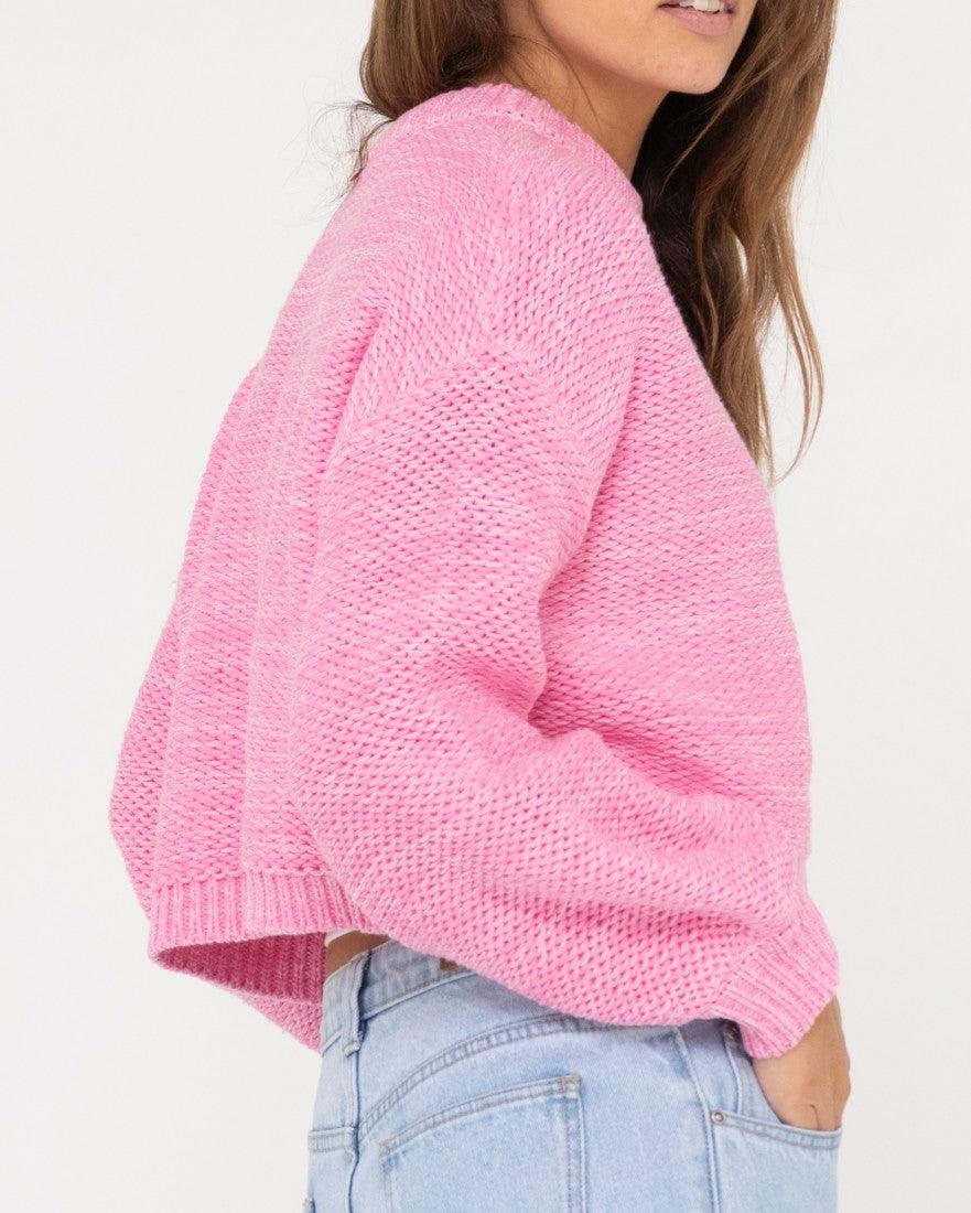 Marlow Cropped Chunky Knit - Beachin Surf