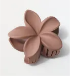 MATTE DARK BROWN FRANJIPANI HAIR CLIP - Beachin Surf