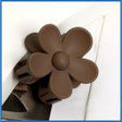 MATTE DARK CHOCOLATE DAISY HAIR CLIP - Beachin Surf