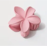 MATTE PINK FRANJIPANI HAIR CLIP - Beachin Surf