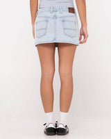 Mavericks Low Rise Denim Mini Skirt - Beachin Surf