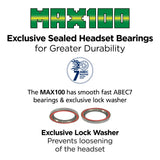 Adrenalin Max 100 Stunt Scooter Blue - Sealed Bearings Info