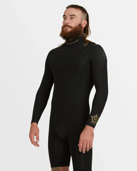 Mens 2/2mm Everyday Sessions Long Sleeve Chest Zip Springsuit - Beachin Surf