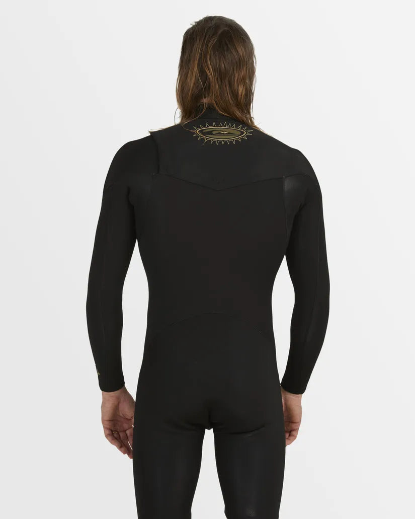 Mens 2/2mm Everyday Sessions Long Sleeve Chest Zip Springsuit - Beachin Surf