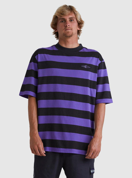 Mens Mercury Stripe T-Shirt | QUIKSILVER | Beachin Surf