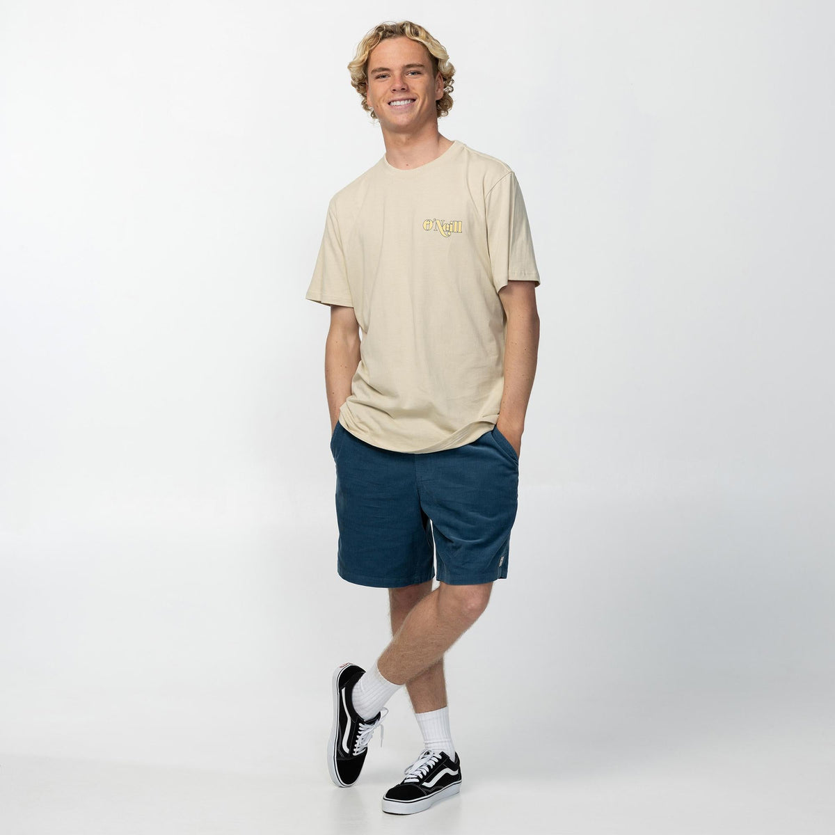O'Neill OG Cord Elastic Waist 18 Short Blue Fusion