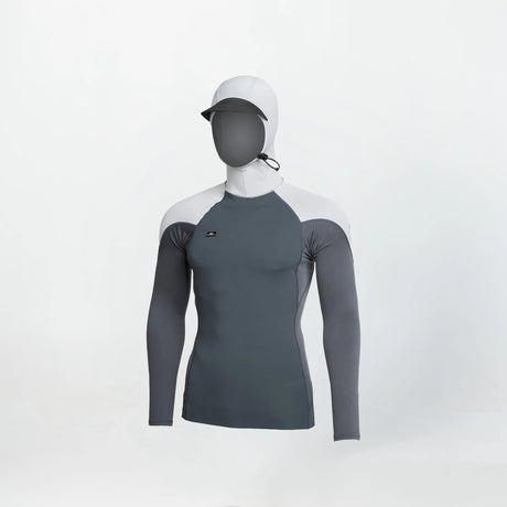 Men's Thin Skins Neo Long Sleeve Hooded Rash Vest