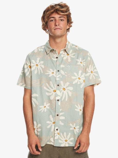 Mens Trippy Floral Short Sleeve Shirt - Beachin Surf