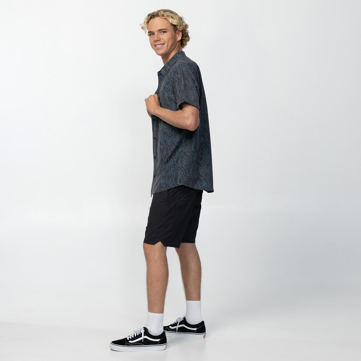 O'Neill TRVLR Traverse Standard Shirt Dark Shadow