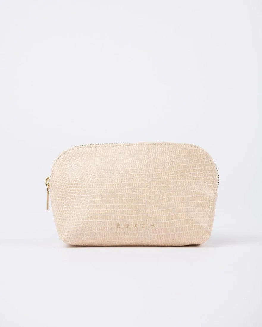 Mila Vegan Leather Textured Pouch - Beachin Surf