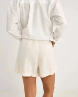 Mini Linen Elasticatied Short - Beachin Surf