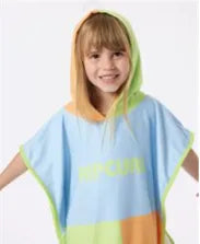 Mixed Hooded Towel-Girl 1-8 years - Beachin Surf