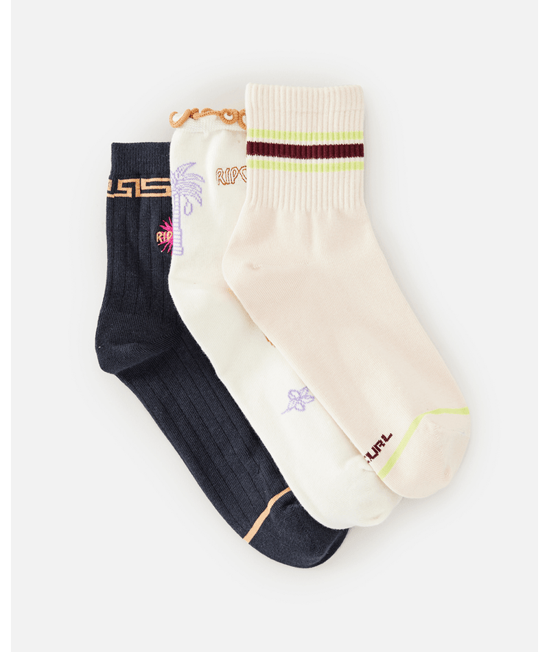 MIXED SOCKS 3-PK - Beachin Surf