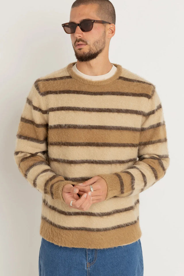 Mohair Striped Knit - Beachin Surf