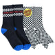 Multi Check Santa Cruz Boys Crew Socks (2 Pack) - Beachin Surf