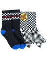 Multi Check Santa Cruz Boys Crew Socks (2 Pack) - Beachin Surf