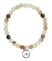 MULTI STONE BRACELET W/ WAVE | Beachin Surf | Beachin Surf