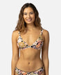 Mystic Floral Fixed Triangle Bikini Top - Beachin Surf