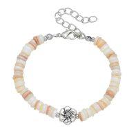 NATURAL HEISHI SHELL DAISY BRACELET - Beachin Surf