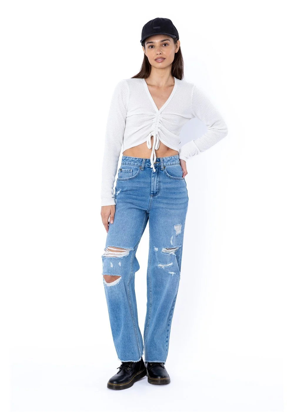 Navato Knit LS Top - Beachin Surf