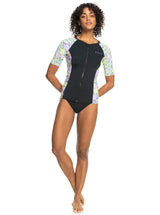 New Lycra Short Sleeve Zip-Up Rash Vest | ROXY | Beachin Surf