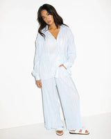 Nissi Long Sleeve Pleated Shirt - Beachin Surf