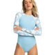 Onesie Prt Mix Solid Long Sleeve One-Piece Swimsuit - Beachin Surf