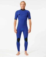 Rip Curl E-Bomb 2/2 Zip Free Short Sleeve Steamer Wetsuit Mens