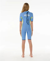 Girls Dawn Patrol 2mm Back Zip Short Sleeve Springsuit
