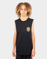 Outer Ringed Dot Santa Cruz Boys Muscle T-Shirt - Beachin Surf