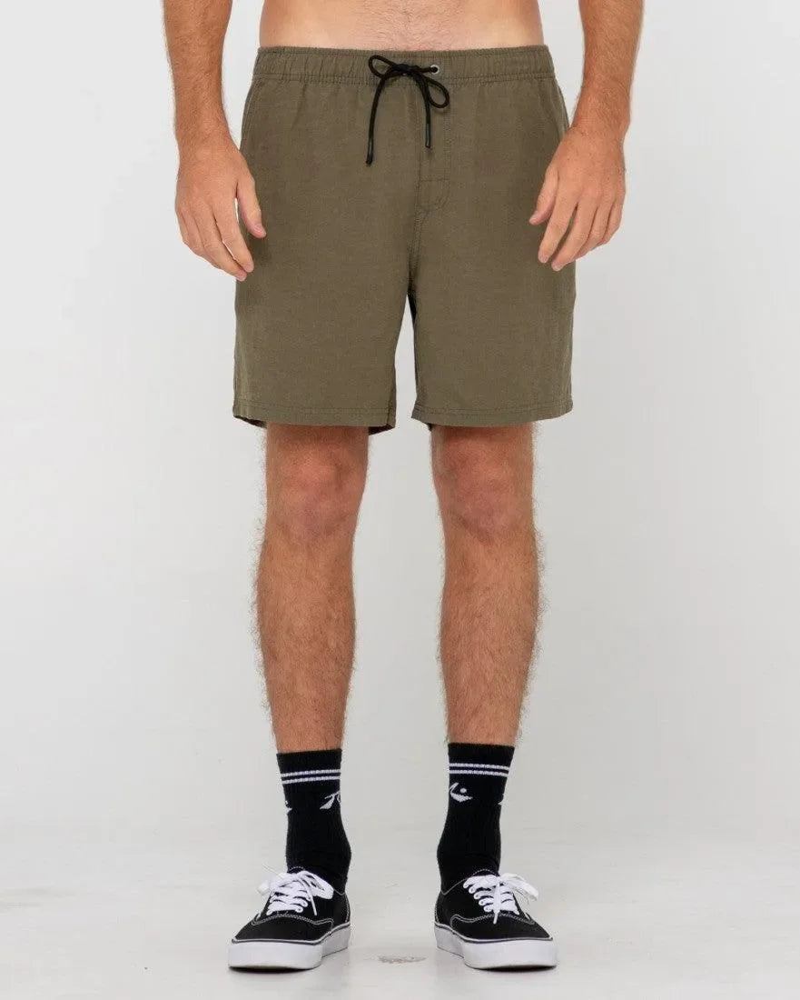 Overtone Linen Elastic Short 19"