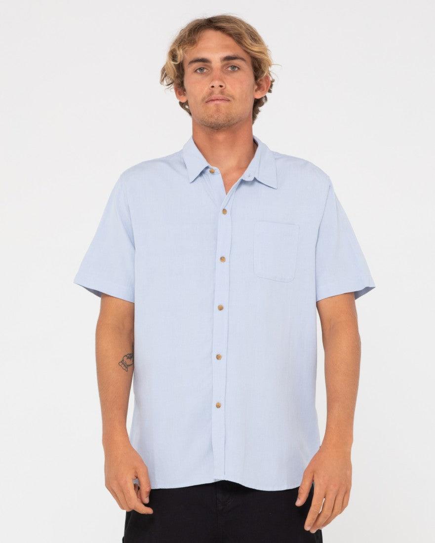 Overtone Short Sleeve Linen Shirt - Beachin Surf