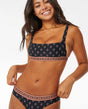 Pacific Dreams Crop Bikini Top - Beachin Surf