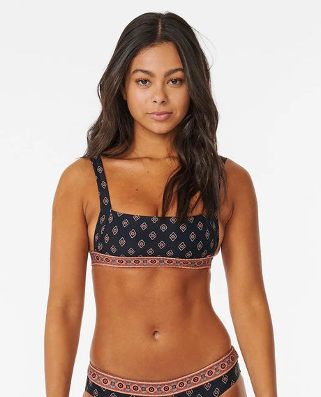 Pacific Dreams Crop Bikini Top - Beachin Surf