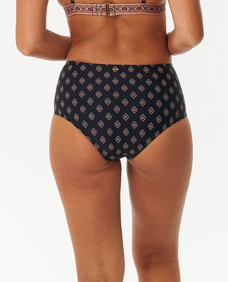 Pacific Dreams High Waist Cheeky Coverage Bikini Bottoms - Beachin Surf