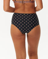 Pacific Dreams High Waist Cheeky Coverage Bikini Bottoms - Beachin Surf