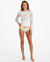 Paradise Check - Long Sleeve Rash Vest Set for Girls 4-14 - Beachin Surf