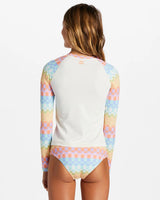 Paradise Check - Long Sleeve Rash Vest Set For Girls 4-14 - Beachin Surf