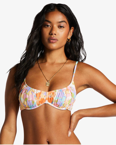 Paradise Cove Ruched Bralette Bikini Top - Beachin Surf