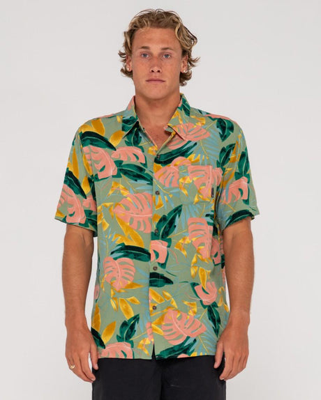 Pastel Paradise Relaxed Fit Short Sleeve Shirt - Beachin Surf