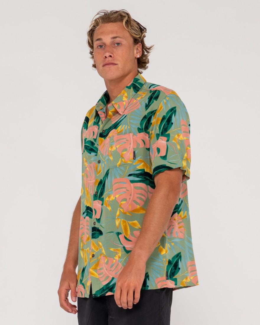 Pastel Paradise Relaxed Fit Short Sleeve Shirt - Beachin Surf