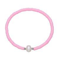 PASTEL PINK HEISHI BRACELET W/ PEARL | CLASSIC 77 | Beachin Surf